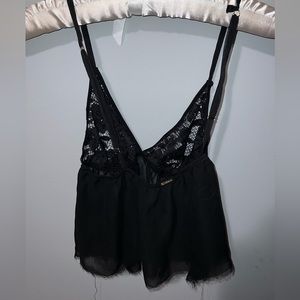 sexy black lace top